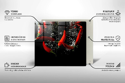 Osłona na płytę indukcyjną Papryczki chili w wodzie