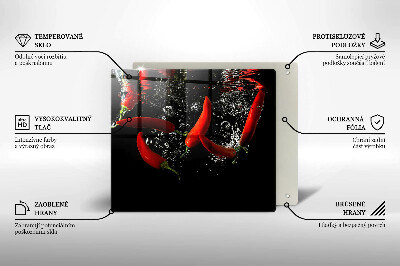 Osłona na płytę indukcyjną Papryczki chili w wodzie
