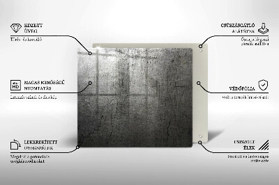 Osłona na płytę indukcyjną Tekstura metalu