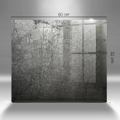 Osłona na płytę indukcyjną Tekstura metalu