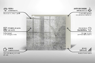 Szkło na płytę indukcyjną Tekstura beton