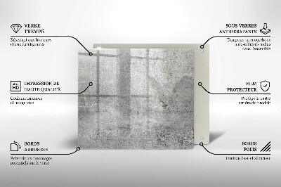 Szkło na płytę indukcyjną Tekstura beton