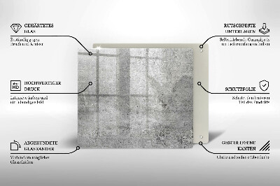 Szkło na płytę indukcyjną Tekstura beton