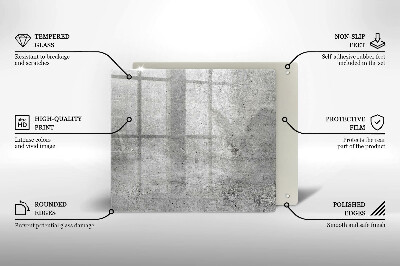 Szkło na płytę indukcyjną Tekstura beton