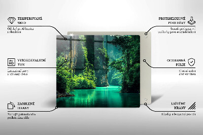 Płyta ochronna na kuchenkę Pejzaż laguna