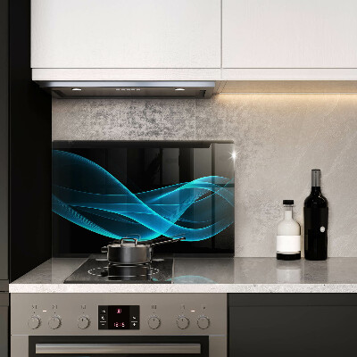 Osłona na ścianę przed zabrudzeniem Niebieska abstrakcja