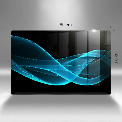 Osłona na ścianę przed zabrudzeniem Niebieska abstrakcja