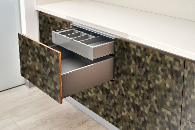 Okleina ozdobna Heksagony moro