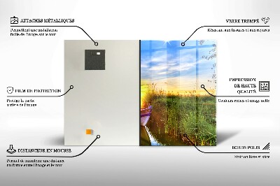 Obraz na szkle Widok na jezioro zachód słońca