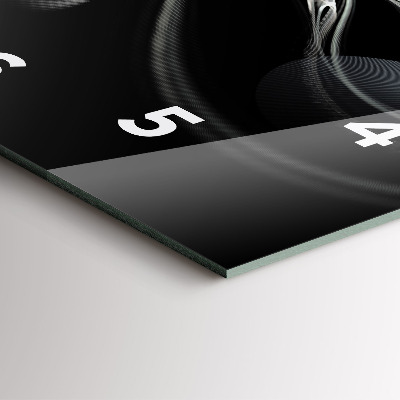 Zegar szklany 30x30 Abstrakcja z motywem dymu