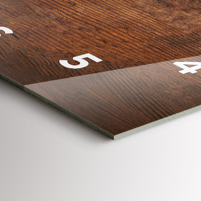 Zegar szklany 30x30 Stare drewno