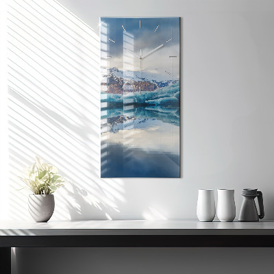 Zegar szklany 30x60 Jezioro Jokulsarlon