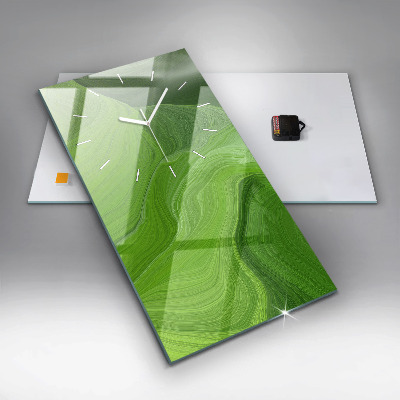 Zegar szklany 30x60 Nowoczesne fale