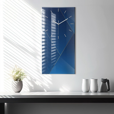 Zegar szklany 30x60 Dekoracyjna abstrakcja