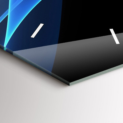 Zegar szklany 30x60 Niebieskie pasy