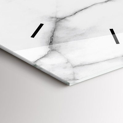 Zegar szklany 30x60 Marmur dekoracyjny