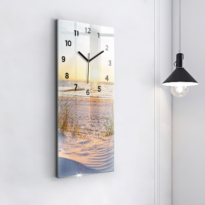 Zegar szklany 30x60 Morskie zachód słońca