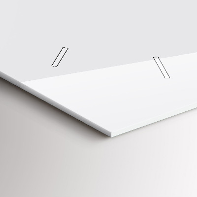 Zegar szklany 60x30 Kolor ciemna biel