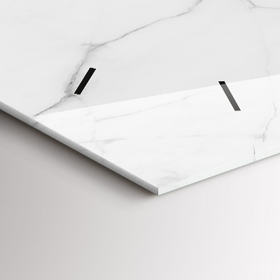 Zegar szklany 60x30 Marmur dekoracyjny