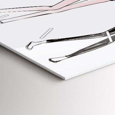 Zegar szklany 60x60 Damska moda