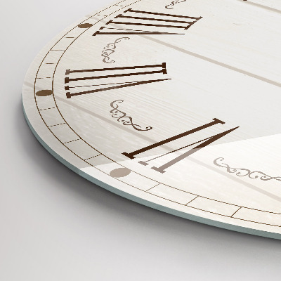Zegar szklany fi30 Rzymskie liczby