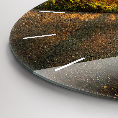 Zegar szklany fi30 Mgła