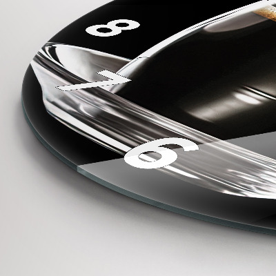 Zegar szklany fi30 Kawa