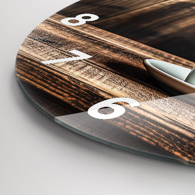 Zegar szklany fi30 Kawa