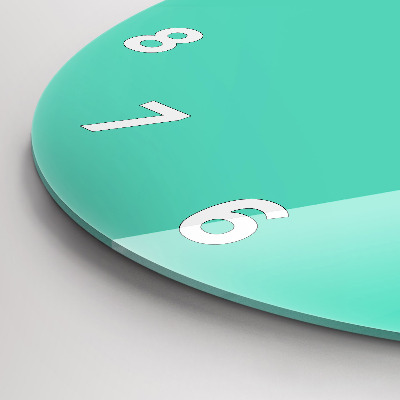 Zegar szklany fi30 Turkusowy