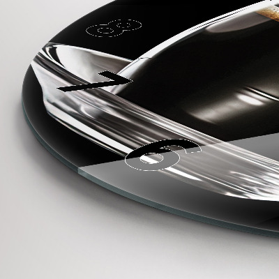 Zegar szklany fi30 Kawa