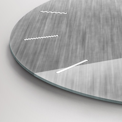 Zegar szklany fi60 Ściana z metalu