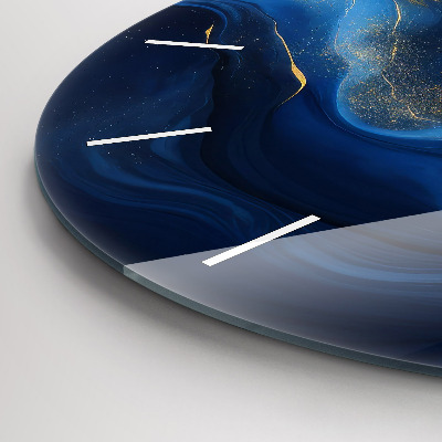 Zegar szklany fi60 Marmur