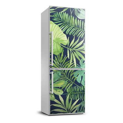 Okleina na lodówkę Tropikalne liście