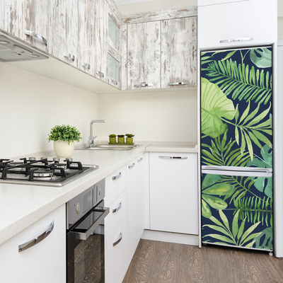 Okleina na lodówkę Tropikalne liście